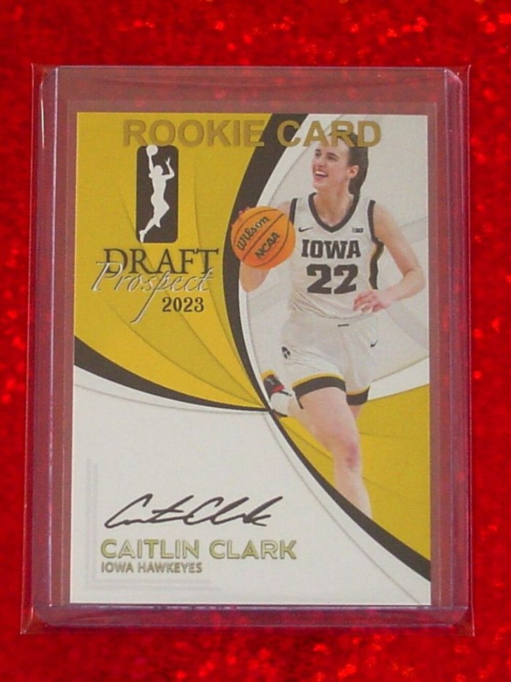 Caitlin Clark Draft Facsimile Auto Prospect Card